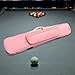 Vaveren for 1/2 Billiard Sticks Soft with Zipper Snooker Sticks Storage Bag Carrying Case, Pink
