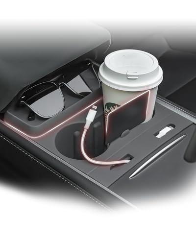 Insertos portavasos para Tesla Model 3/Y 4 en 1 Gris miniatura 1
