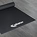 Velotas High Density Personal Fitness Equipment Mats, Protective Flooring Underneath Treadmills, Stationary Bikes and Weight Bench, Multiple Sizes, Black, 3' x 7' EM374-BK