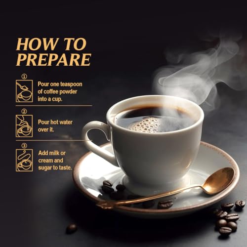 Image of Aveon Cafe Decaf Flavored Instant Coffee - 100g | Delightful Decaf Coffee Granules with Rich Flavor | 100% Brewed-to-Perfection Decaf Coffee