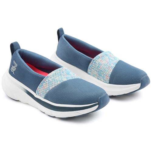 Image of Liberty Leap7x CANBERRA1E Sports Non Lacing Walking Shoes for Women with EVA Sole | Suitable for Jogging Gym | Memory Foam Insole | Comfortable Footbed | Lightweight and Shock Absorption
