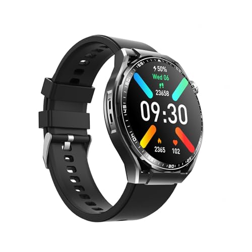 Genérico 2025 Reloj Inteligente Hombre - De 𝐆𝐥𝐮𝐜𝐨𝐬𝐚 En Sangre Monitor 1.55' Smart Watch Women Podómetro Responder/Realizar Llamadas para Android Y iOS F2000522,Silicone