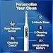 Oral-B iO5 Electric Toothbrushes for Adults, 2 Toothbrush Head & Travel Case, 5 Modes with Teeth Whitening, UK 2 Pin Plug, White