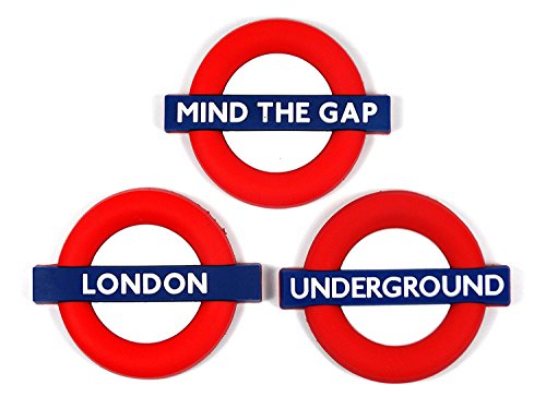 Transport for London Rubber Fridge Magnets - Mind The Gap, Underground and London Roundels Signs