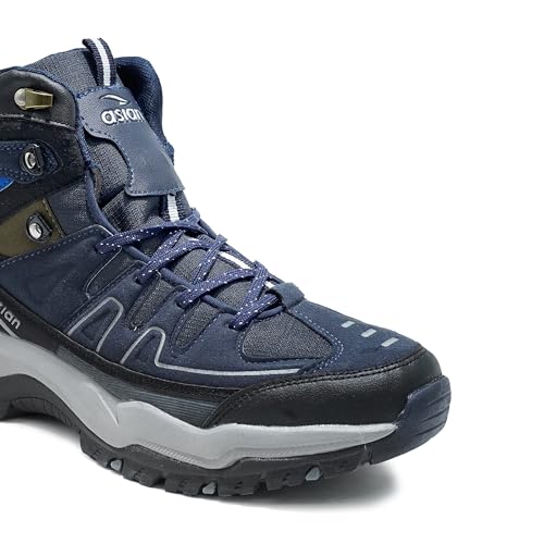 Image of ASIAN Men's Everest-22 Sports Trekking & Hiking,Walking Hi-Neck Shoes with Rubber Outsole & Memory Foam Insole Lace-Up Shoes for Men's & Boy's