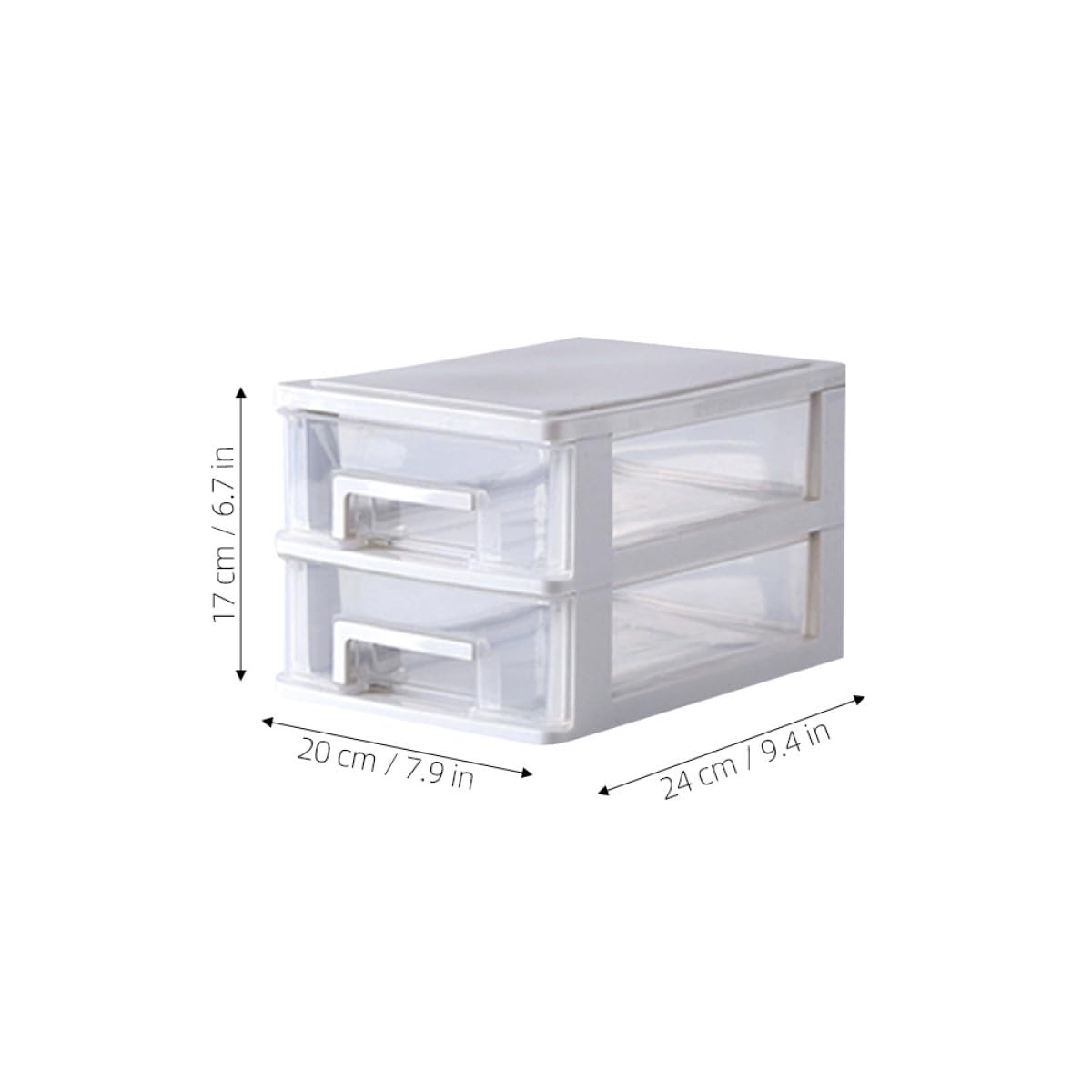 Transparente Kunststoff aufbewahrungsbox Lagigem Schubladenschrank Mittlere Multifunktional Tragbar als Schreibtisch organizer für Büro Wohnzimmer und Bad