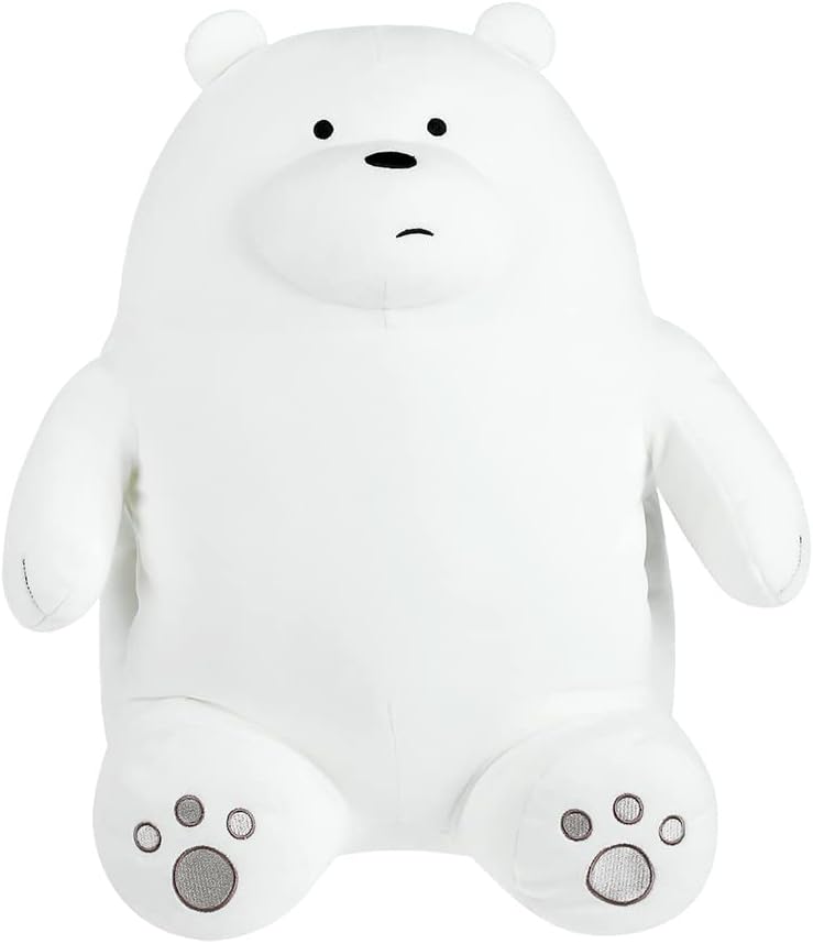 MINISO We Bare Bears Plush Ice Bear 18'' Lovely Sitting Plushies