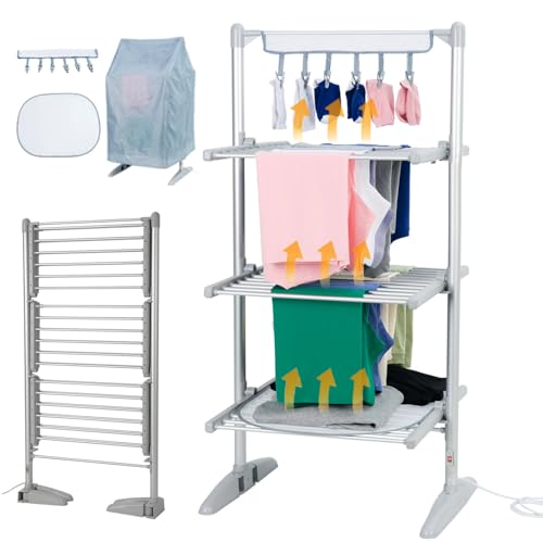 Aredwhiterui 3-Tier Aluminum Drying Rack