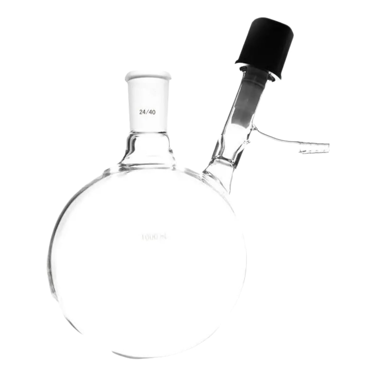0-8mm High Vacuum Valve Reaction Flask Schlenk Flask Tube Air-Free Style Reaction Storage 19/22 Joint Lab Glassware 250ml