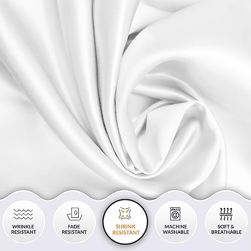 Lazzaro Satin Silk Pillowcases for Hair and Skin, Hypoallergenic Silk Pillow Cases 2 Pack with Envelope Closure - Image 4