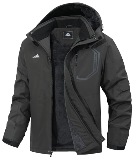 MAOYSSEN Men's Ski Jacket with Hooded