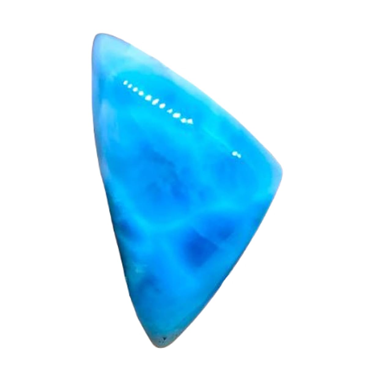 Pierre Larimar de qualité supérieure en cabochon triangle 35 mm pour bague