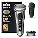 Braun Series 9 Pro+ Afeitadora Eléctrica Hombre, Máquina de Afeitar Barba Con Base De Carga y Funda De Viaje, En Seco Y En Mojado, 60 Min De Autonomía, 9517s, Plata
