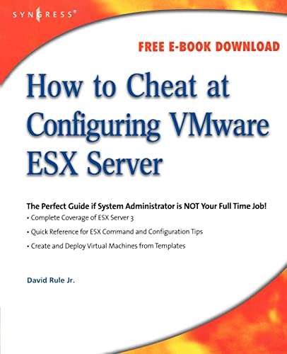 How to Cheat at Configuring VmWare ESX Server view 2