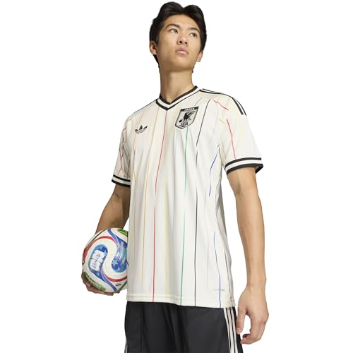 adidas Mens Japan 26 Away Replica Jersey Off White/Black X-Large