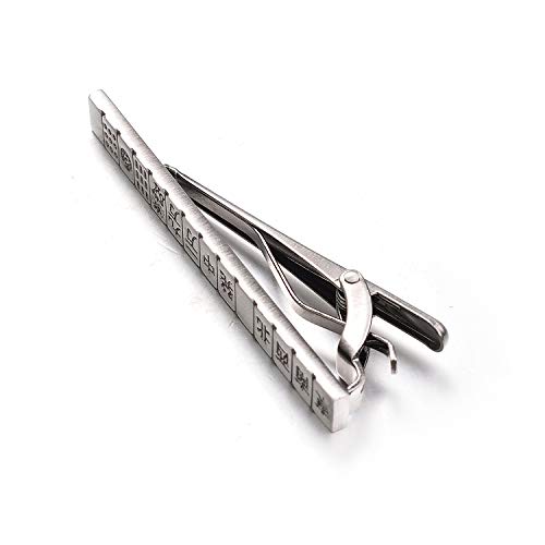 Image of Yoursfs Tie Clips for Men Tie Pin Classic Slash Regular Tie Bar