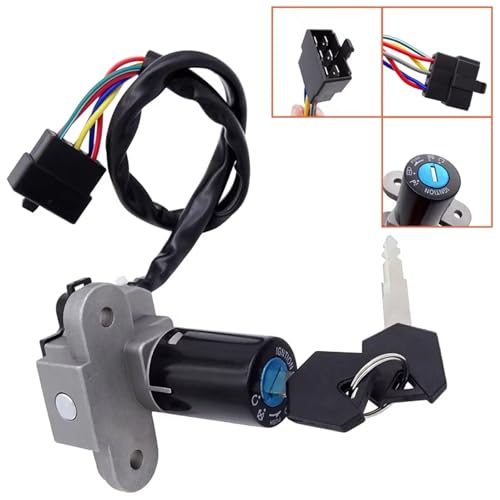 Cierre de bloqueo de 6 cables compatible con Ducati Monster 750 interruptor de moto estanco 5