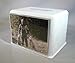 Classic White Handmade Pet Cremation Urn Keepsake (Large, white)