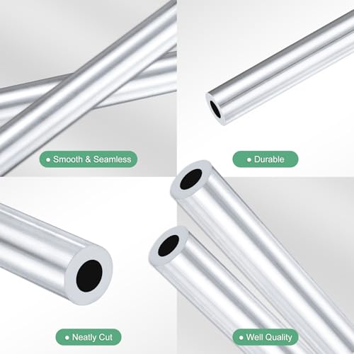 Tube rond en aluminium 6063 avec finition soignée pour constructions géométriques nettes