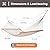 SUNCREAT Hammocks Traditional Rope Double Hammock with Hardwood Spreader Bar and Carrying Bag, 450 lbs Capacity, Natural