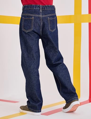 Image of Amazon Brand - Symbol Boys Cotton Baggy Fit Jeans | Casual Denim | Age 6-14 Years