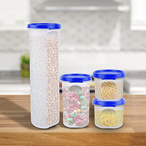 Image of Cutting EDGE Smart Slim Storage Airtight Container-Dark Blue,Set of 4