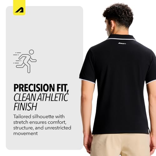 Image of Boldfit Polo Tshirts Shirts for Men Breathable Moisture-Wicking Regular Fit Anti-Static Fabric Quick-Dry & Durable Soft Lightweight Polo Tee for Casual Wear, Sports & Everyday Use