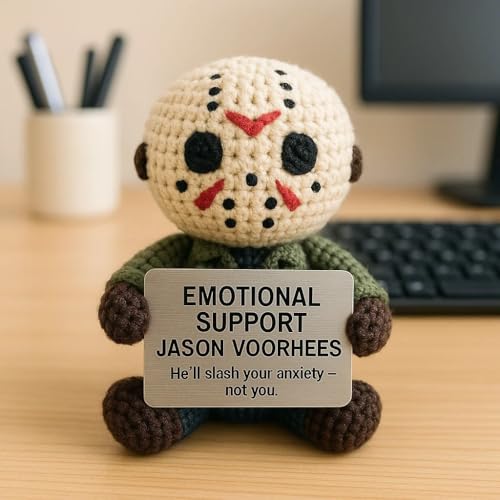 Muñeco de Apoyo Emocional Tejido a Mano Personaje de Terror miniatura 6