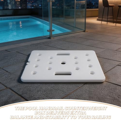 KICHOUSE set de pesas para escalera de piscina resistente miniatura 3