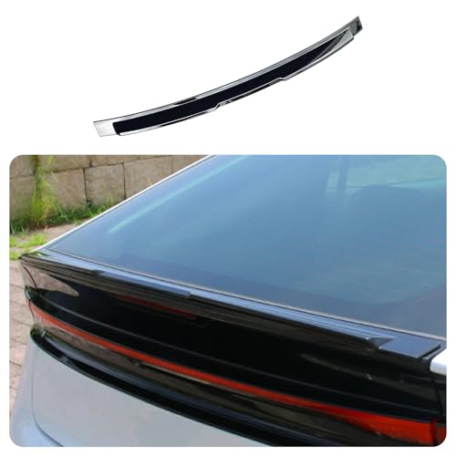 ZUNEIGUNG 新型 プリウス 60系 に対応外部後部トランク唇翼スポイラーカバートリムガーニッシュインテリアパネルPrius 専用 設計 外装 パーツ アクセサリーABS1枚【ブラック】