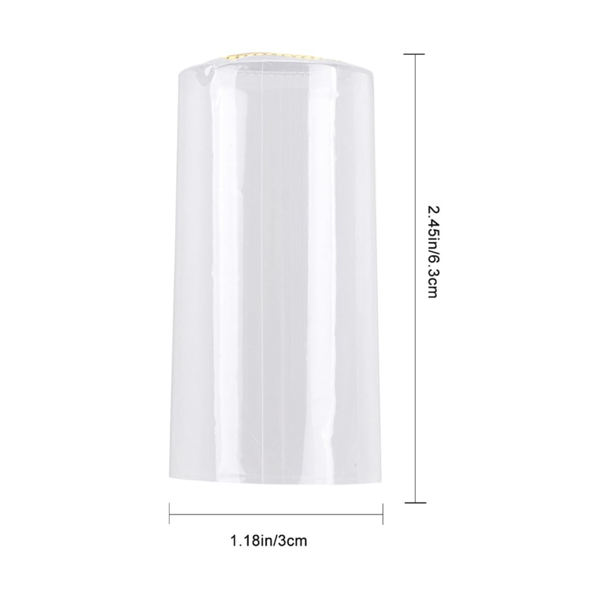 Garneck 200 Capsule Termoretraibili Trasparenti per Bottiglie di Vino 30Mm Tappi Sigillanti Linguetta Staccabile per Enoteche Pub e Cantine Materiale Plastico Pratico e Resistente