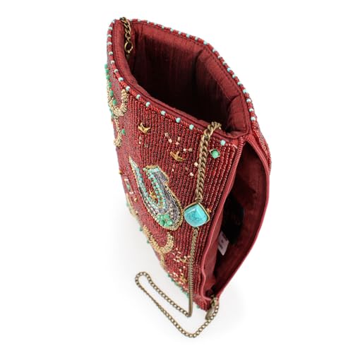 Mary Frances Saddle Up Mini Crossbody Handbag, Red4