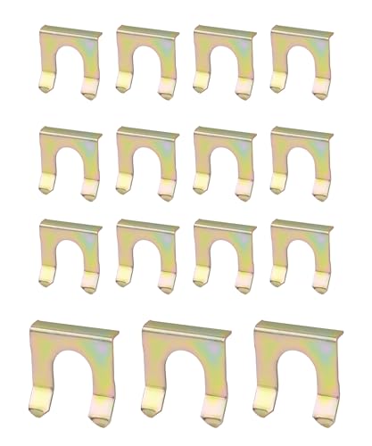 SCUARI 15 Pieces Brake Line Clips,Metal Brake Line Retainer U Shaped,Retaining Clip,Automotive Clips Replacement,Universal Vehicle Brake Hose Lock,Brake Hose Retainer,Fit for Cars,Motorcycles (15PCS)