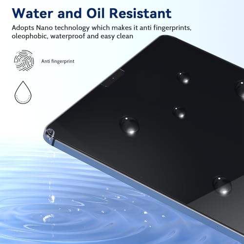 Image of IPROKKO 2 Pack Anti Blue Light Screen Protector Compatible with iPad Air 13 Inch 2026 /2025 /2024 (M4 /M3 /M2, 8th /7th /6th Gen), Matte Anti Glare Blue Light Filter Eye Protection Cover and Bubble Free Nano-Installation