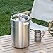 TMCRAFT 5 Liter Mini Growler Keg, tragbares Edelstahl-Bierfass mit sechskantem Spiraldeckel für Hausbrauen, Crafting und Fassbier