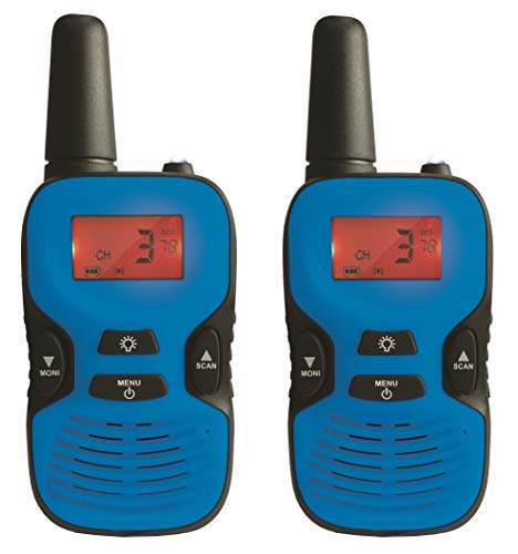 Walkie Talkie Niños Recargable LEXIBOOK- Par de walkie talkies, Rango transmisión de 5km, baterías Recargables, Sonido Digital, Juego de comunicación...