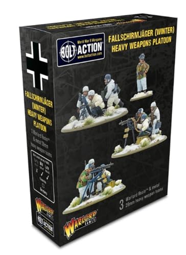 German Fallschirmjager Winter Heavy Weapon Platoon - 28mm Scale Miniatures for Bolt Action Highly...