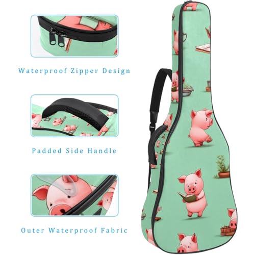 Sac à dos pour guitare 109 cm bleu pour simplifier vos trajets - 4