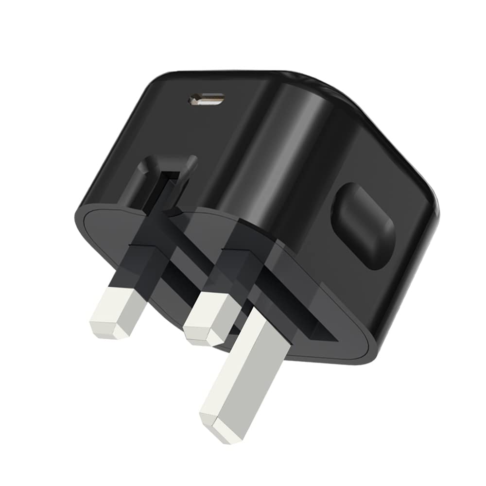 Galaxy Z Flip 7 6 5 4 3/Z Fold 7 6 5 4 3/A55/A35/A34/A54 Charger, USB C Fast Charge Foldable Plug 20W Type C PD Power Delivery Wall Adapter For Samsung Galaxy A53 (BLACK)