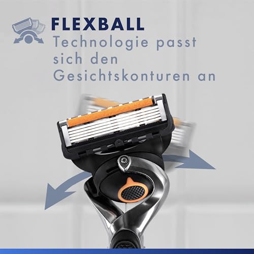 Gillette Fusion 5 Proglide Rasierer Herren, Metall, Blau/Schwarz – Ansicht 3