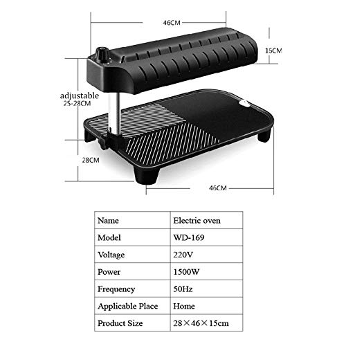 Plancha Grill Eortzzpc - Parrilla Antiadherente 1500W