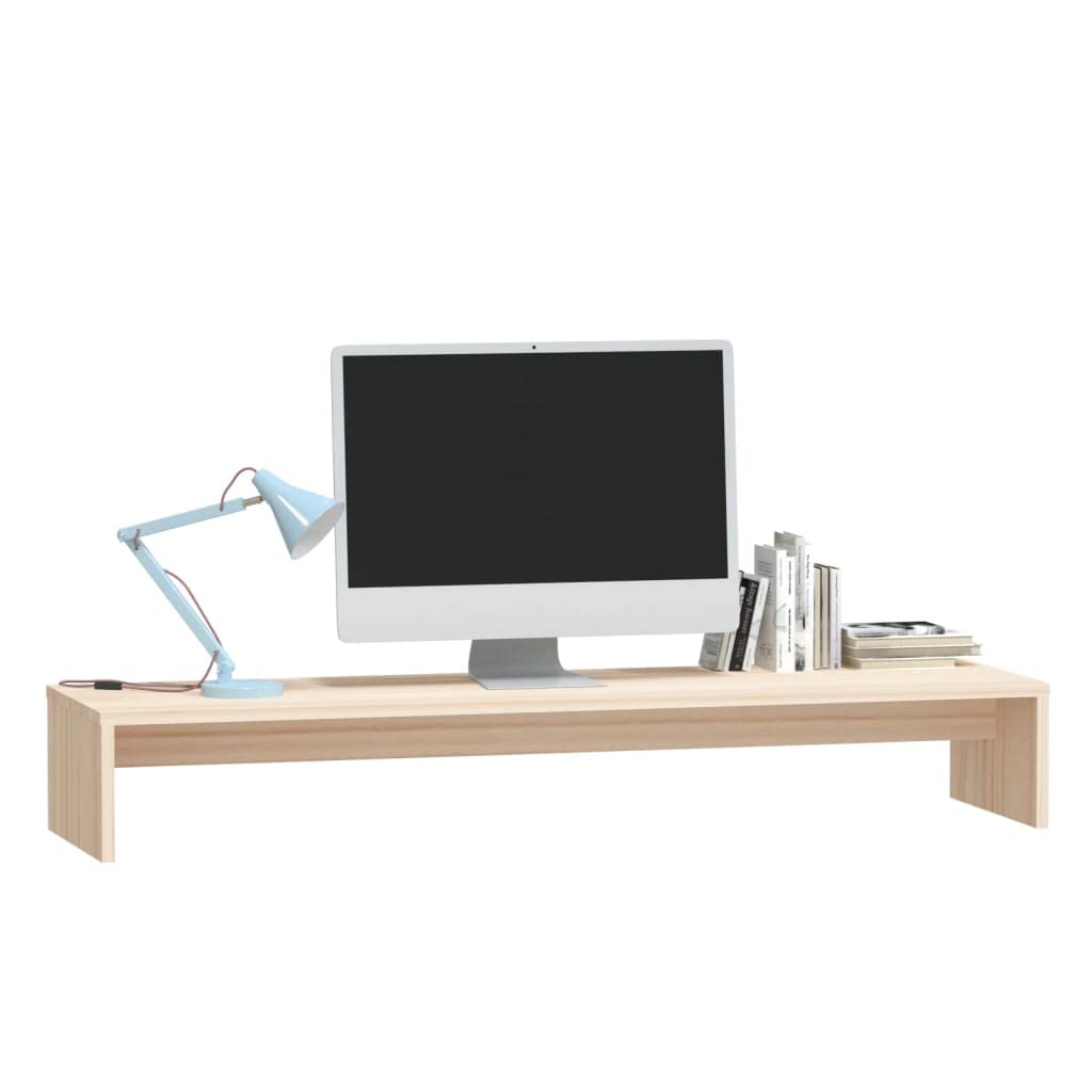 Konsola telewizyjna, pokój zabaw, sypialnia, meble multimedialne, konsola, stojak na monitor, 100 x 27 x 15 cm, lite drewno sosnowe, nadaje się do salonu, sypialni