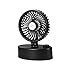 Produktbild USB Ventilator mini Tischventilator leise, 60° auto oszillierend, max. 40h, kleiner Ventilator starker Luftstrom, akkubetrieben, persönlicher USB Lüfter für Büro, Bibliothek, Zuhause,usb fan am PC