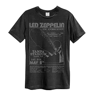 Amplified Tampa Stadium Led Zeppelin T-shirt pour homme - Les Beatles, Paul McCartney, John Lennon, RIngo Starr, George Harrison