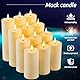 Da by 12er Pack Outdoor Wasserdichte LED Flammenlose Kerze mit Fernbedienung Timer, realistische blinkende LED-Stumpenkerze für Hochzeit, Festival, Outdoor & Home Decor-D 3 ’’’ H 4 ’’ 5 ’’ 6 ’’ 7 ’’