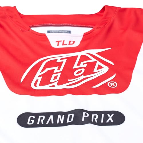 Troy Lee Designs GP Pro Youth Moto Jersey, Blends White/Glo Red, X-Small