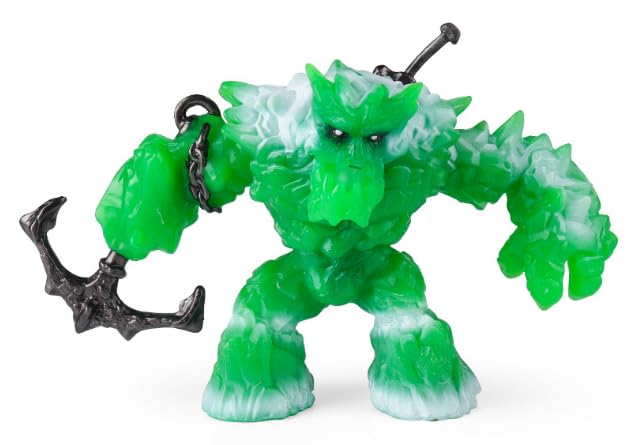 CLKDPNO Creatures Mythical Green Ice Monster - Ice Monster with Magic Sword and Pickaxe,Posable Fantasy Action Figure,Highly Durable Monste Toys for Boys and Girls Ages 7+