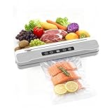 VITSR 真空パック機 フードシーラー 100kPa 強力脱気 30cmシール 食材保存 真空機 操作簡単 軽量コンパクト 露营用 家庭用 充電式 高耐久性 乾湿両用 真空パック 機 フードセーバー 低騒音 軽量 コンパクト お手入れ簡単 防水洗浄タンク日本語説明書 専用袋10枚付き