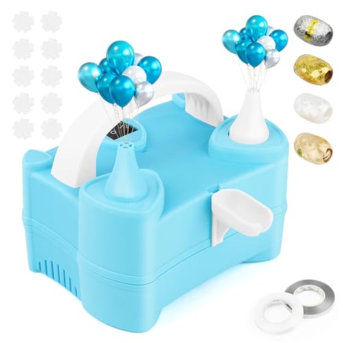 Balões insufladores, 220 V insuflador de balões elétrico, insuflador de balões com duplo, portátil bomba de ar elétrica, para festa de casamento, decorações de aniversário