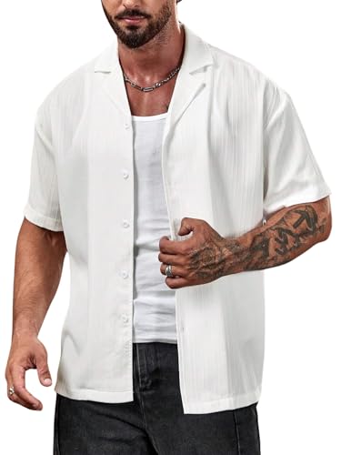 Image of FUNKY RICH Funkyrich Textured Popcorn Shirts for Men || Casual Shirt for Men || Shirt for Men|| Men Stylish Half Sleeve Shirt || Men Fancy Shirt